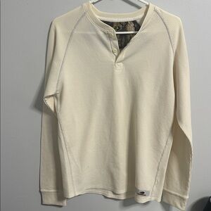 Mossy Oak Thermal Men's S T-Shirt Long Sleeve Cotton Blend Waffle Knit